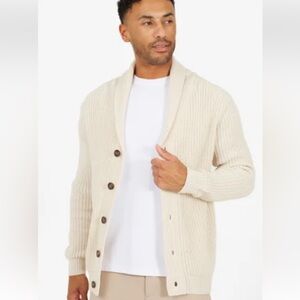 J. Crew Off-White Cardigan with Wooden Buttons
